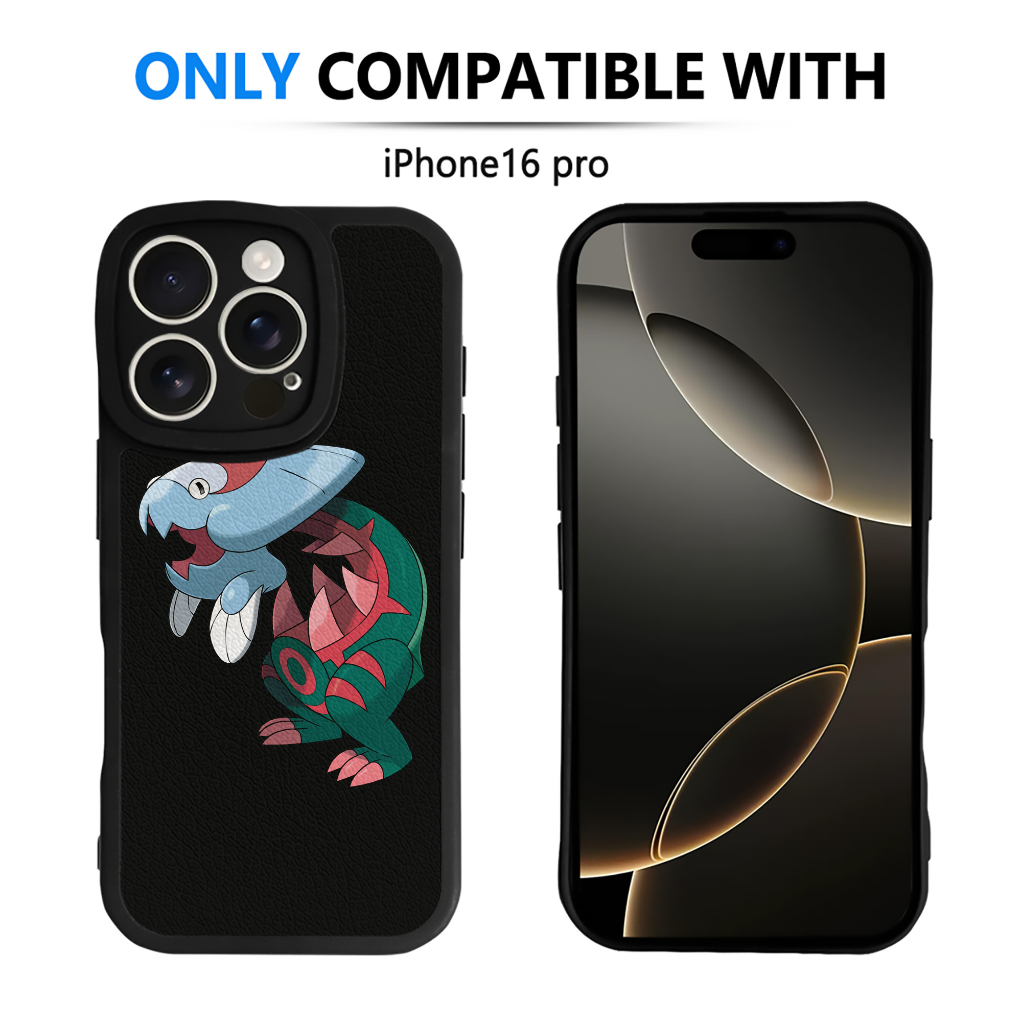 （画像用） ポケットモンスター Pokémon 【iPhone 16シリーズ対応】シリコンスマホケース（レザー調） 材質：シリコン